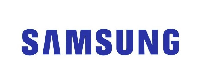A logo da Samsung.