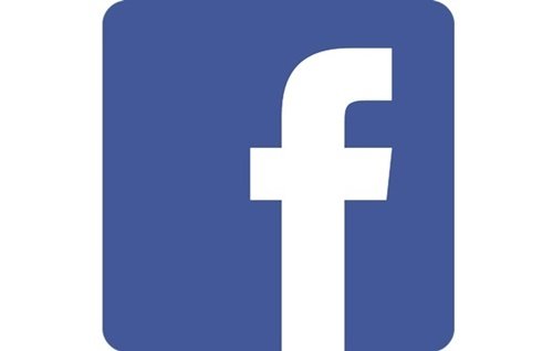 A logo do Facebook.