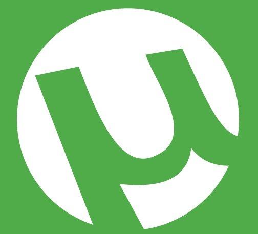 A logo do uTorrent.
