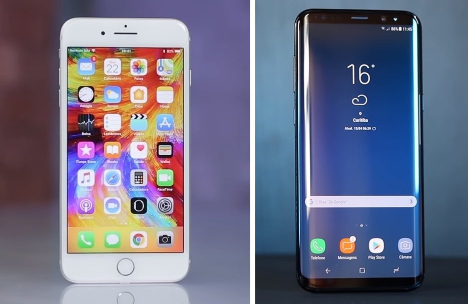 iPhone 8 Plus vs. Galaxy S8+