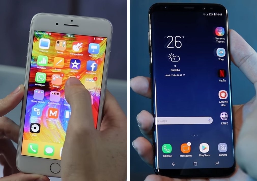 iPhone 8 vs Galaxy S8: compare os celulares com ficha técnica avançada