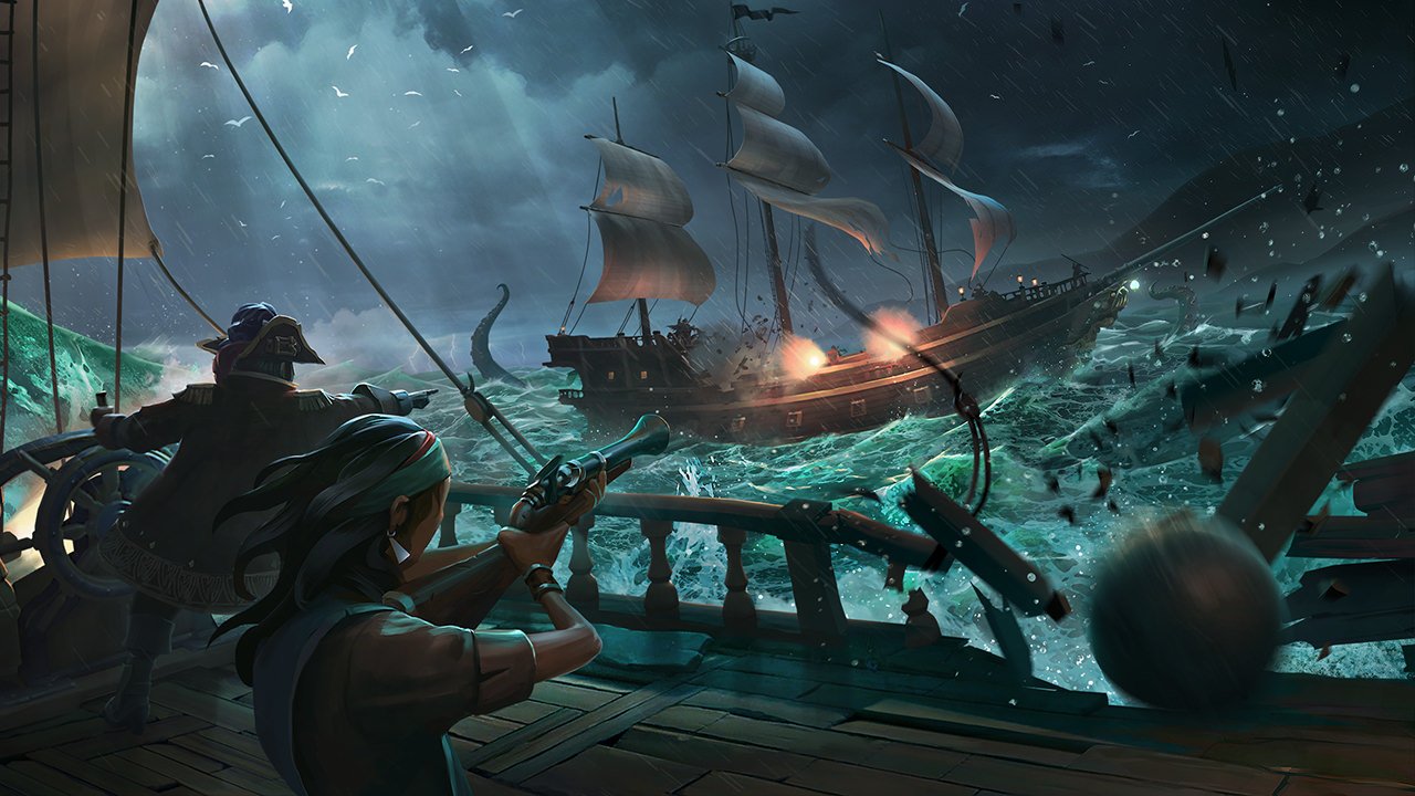 Imagem de Sea of Thieves em generoso vídeo com UMA hora de gameplay em 4K!