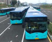 Uma cidade inteira da China trocou os ônibus públicos por versões elétricas