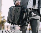 Mochila tem carregador de celular e proteção contra roubo de RFID