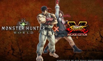 Sakura e Ryu também de Street Fighter V estão em Monster Hunter World