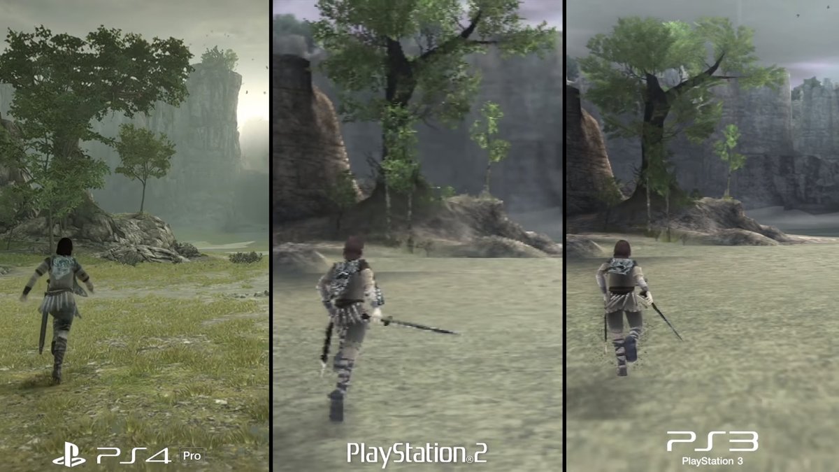 Shadow of the Colossus é comparado no PS2, PS3, PS4 e PS4 Pro