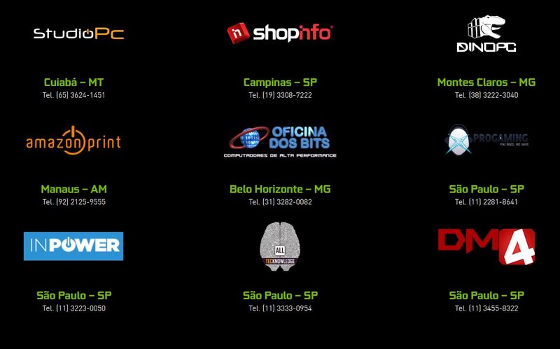 Lojas parceiras da NVIDIA