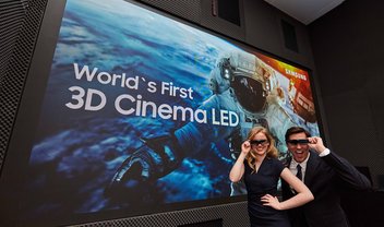 Tela de cinema da Samsung vai ganhar versão com 3D que não dá náuseas