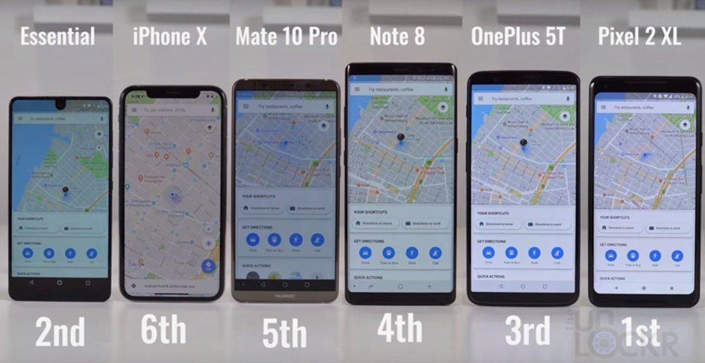 google maps teste smartphone