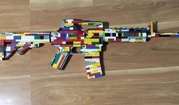 Garoto de 14 anos é preso após postar foto de um fuzil feito de Lego