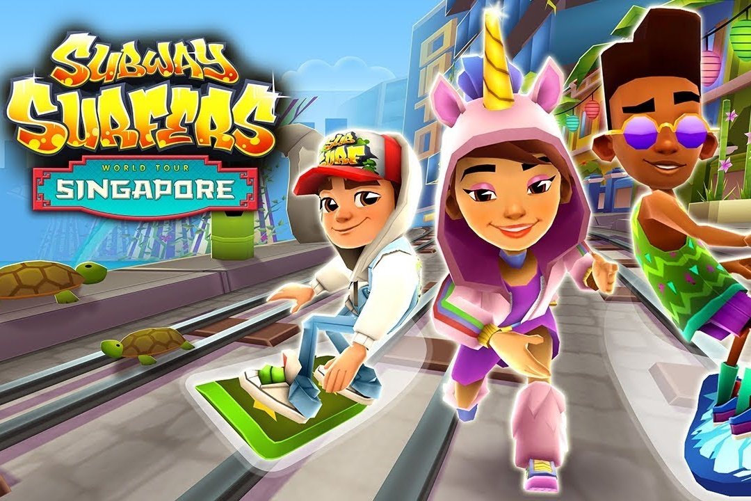 Jogando Subway-Surfers 