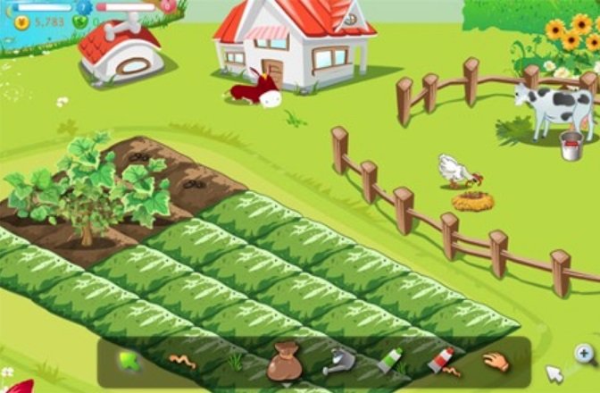 Uma fazenda virtual.
