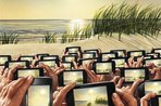 Imagem de 15 ilustrações que retratam o lado imperfeito da vida moderna