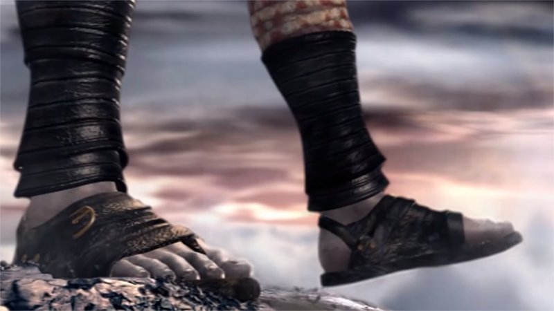 kratos se joga montanha