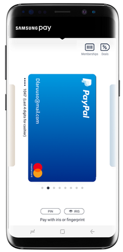 samsung pay paypal