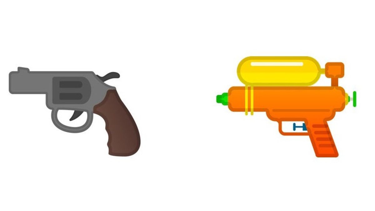 De 38 a arminha d´água: a polêmica história do emoji de pistola - Canaltech