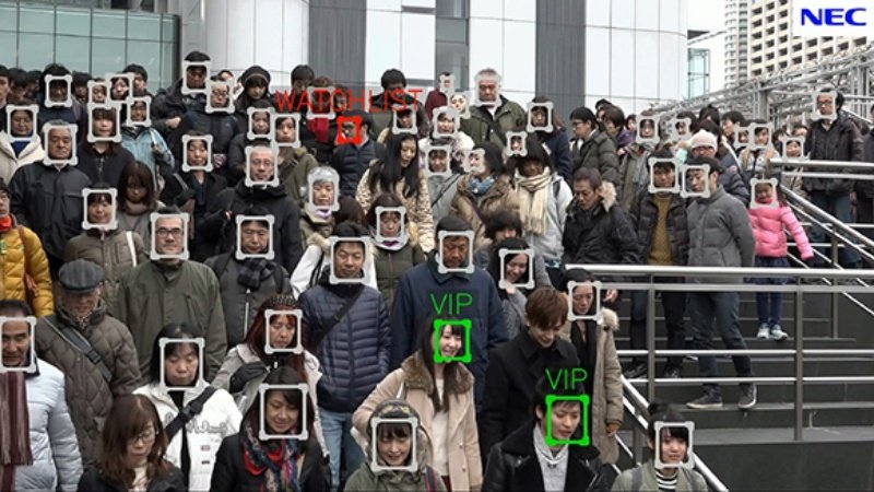 NEC reconhecimento facial
