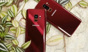 Galaxy S9 e S9+ são flagrados em vermelho Burgundy