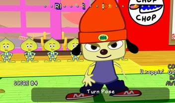 PaRappa Remastered de PS4 funciona a partir de um emulador de PSP