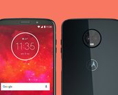 Nova imagem do Moto Z3 Play reforça câmera dupla e tela sem botão físico