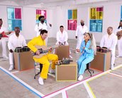 Ariana Grande e Jimmy Fallon tocam música com instrumentos do Nintendo Labo