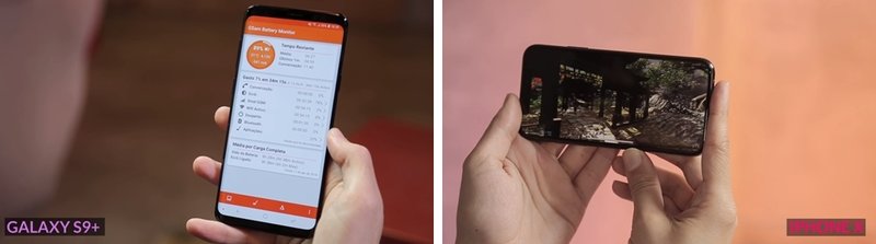 Galaxy S9+ vs iPhone X