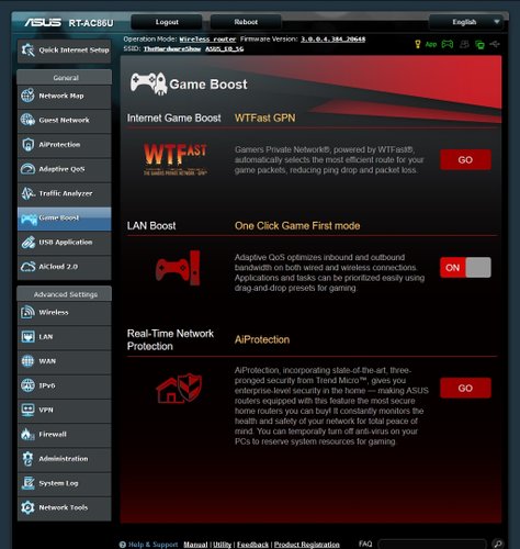 Gameboost no ASUS RT-AC86U
