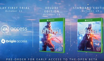 Battlefield V terá trial no EA Access uma semana antes do lançamento