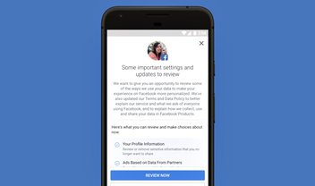 Facebook vai enviar notificações para você revisar a privacidade da conta