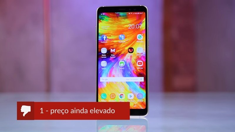 Samsung Galaxy A8+ Pros e Cons