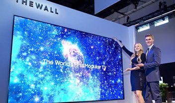 TV modular gigante da Samsung, a The Wall, ganha versão para uso comercial