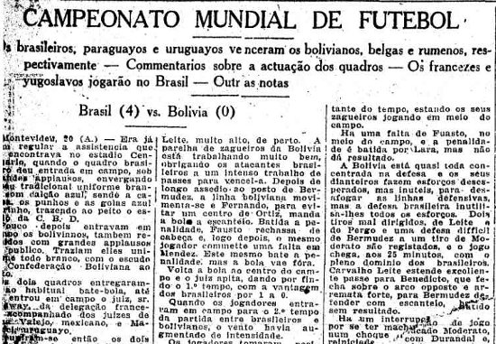 Um recorte de jornal.