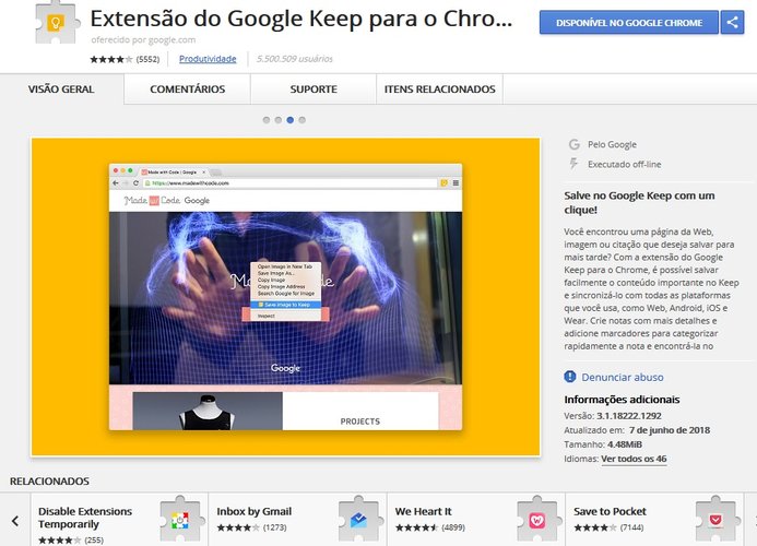 chrome web store