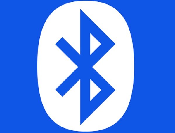 O símbolo do Bluetooth.