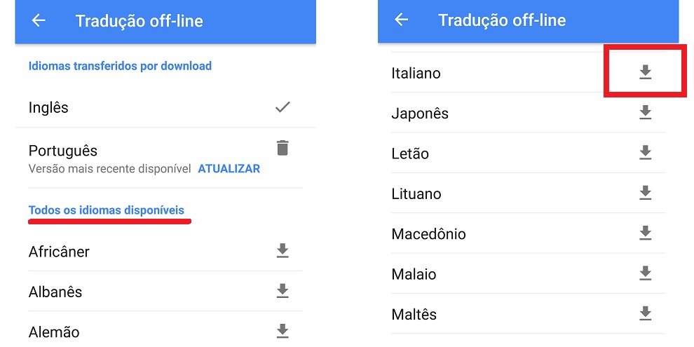 Novo Google Tradutor para Android faz traduções offline