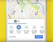 Não é mais possível chamar um Uber usando apenas o Google Maps