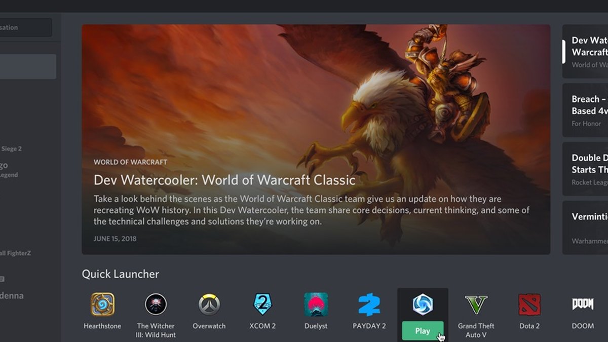Discord ganha nova aba de Games para facilitar sua jogatina