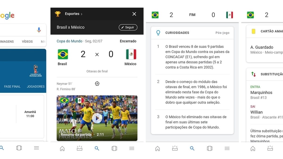 Como acompanhar jogos da Copa do Mundo no Google e no Android