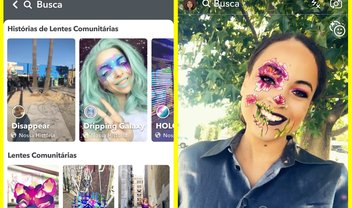 Snapchat ganha menu exclusivo com milhares de lentes criadas por usuários