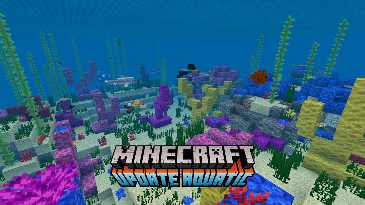 Chegou! Minecraft recebe primeira fase da grande Atualização Aquática, veja  as novidades 