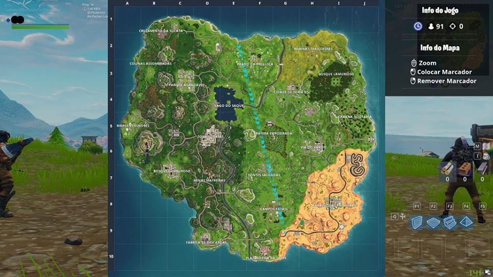 Guia Fortnite: mapa do tesouro nas Bobinas Traiçoeiras