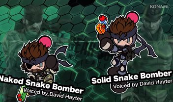 Solid Snake e Naked Snake chegam em Super Bomberman R com voz original