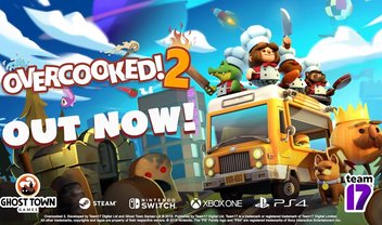 Overcooked - PC, Xbox One e PS4 - FOGO NA COZINHA 