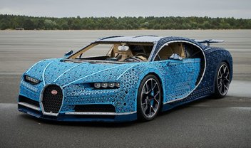 LEGO constrói réplica funcional em tamanho real de um Bugatti Chiron