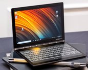 Novo Yoga Book da Lenovo é fino, leve e tem uma tela E-Ink que vira teclado