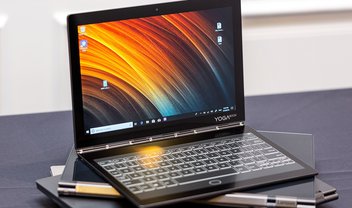 Novo Yoga Book da Lenovo é fino, leve e tem uma tela E-Ink que vira teclado