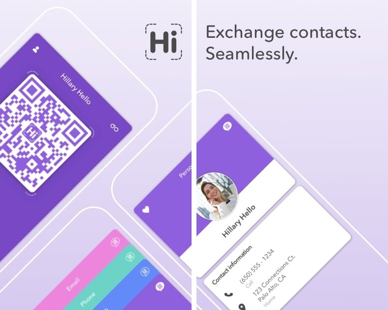 HiHello Contact Exchange