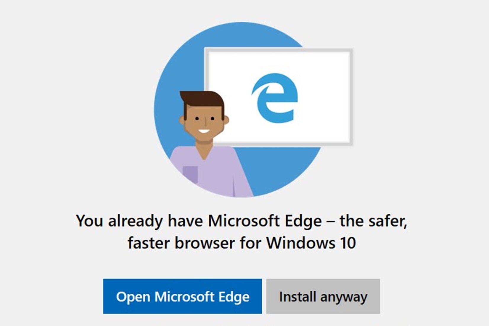 Alerta” no Windows 10 desencorajando instalação do Chrome era só