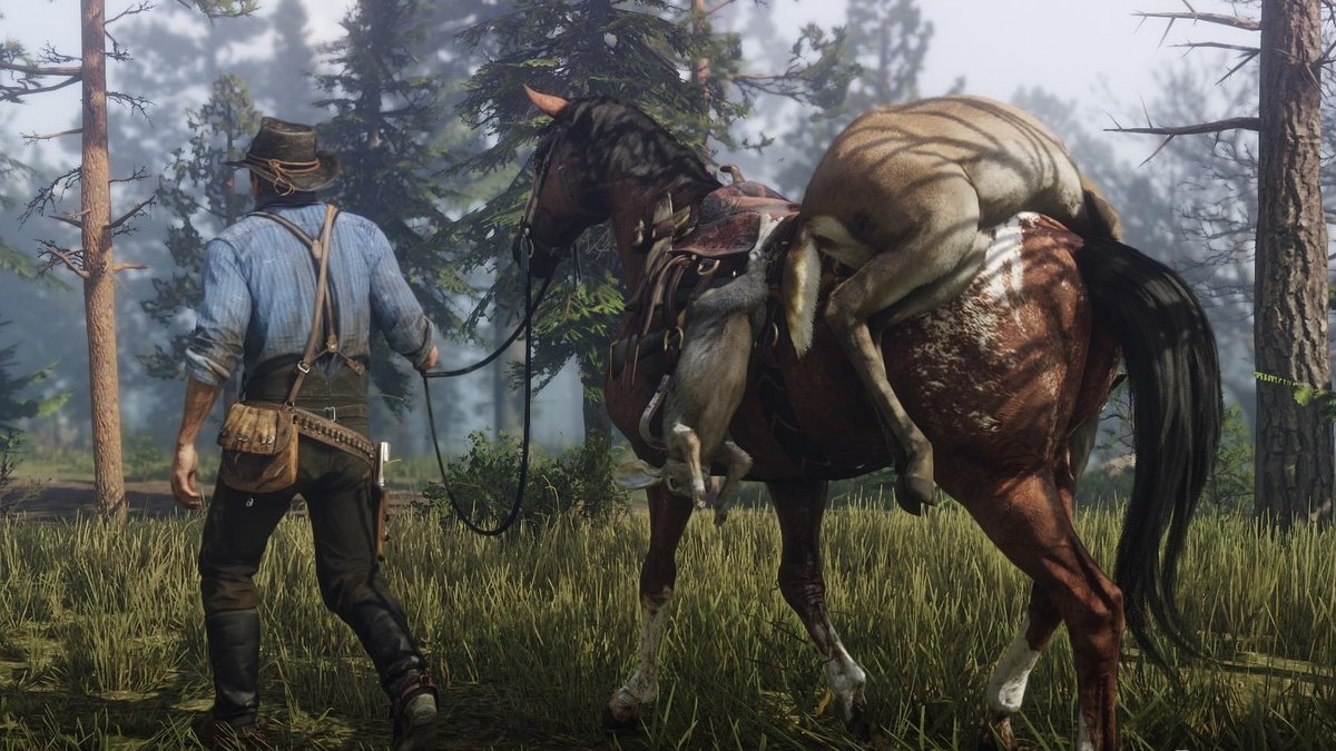 Família de Cavalos Selvagens + De Volta ao Lar! LOBOS!, Red Dead  Redemption 2: Animais Mod