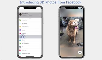 Facebook libera postagens de fotos em 3D no Feed